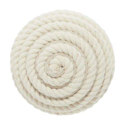 Beige 4" Handmade Decorative Ball Jute Rope Orbs & Vase Filler with Varying Designs (4 Count)